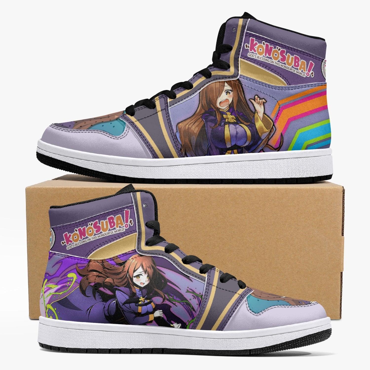 Wiz Konosuba Custom Sneaker Mid 1 Basketball Shoes - Otaku Hall