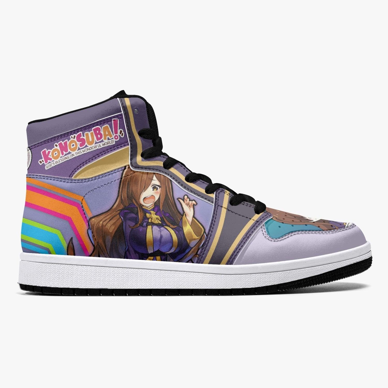 Alternative view of Wiz Konosuba Custom Sneaker Mid 1 Basketball Shoes - Otaku Hall
