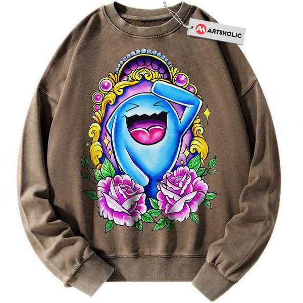 Alternative view of Wobbuffet Sweatshirt, Pokemon Sweatshirt, Anime Sweatshirt, Vintage Sweatshirt