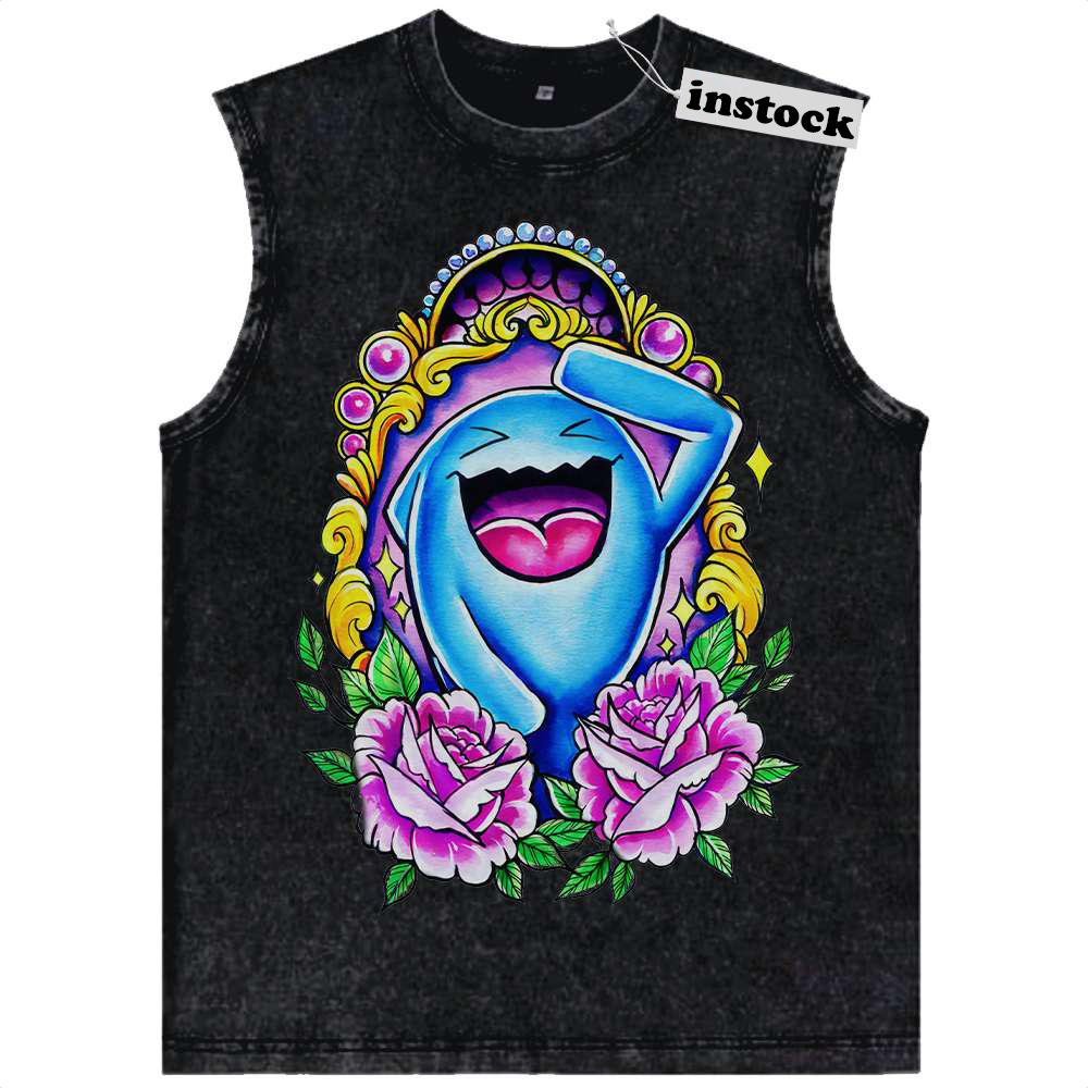 Wobbuffet Tank Top, Pokemon Tank Top Anime Tank Top, Vintage Tank Top