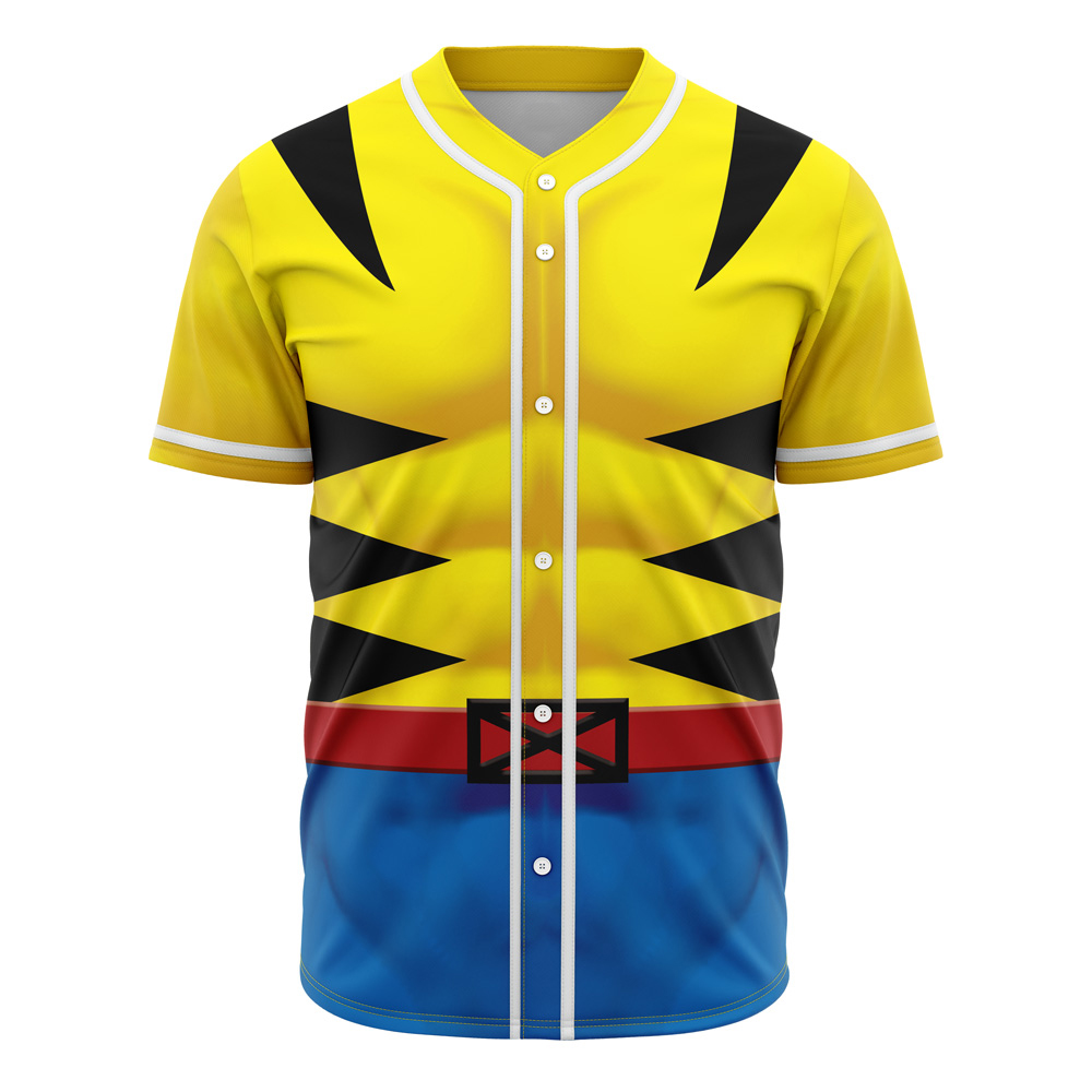 Wolverine Cosplay Marvel Custom Baseball Jersey - Otaku Hall