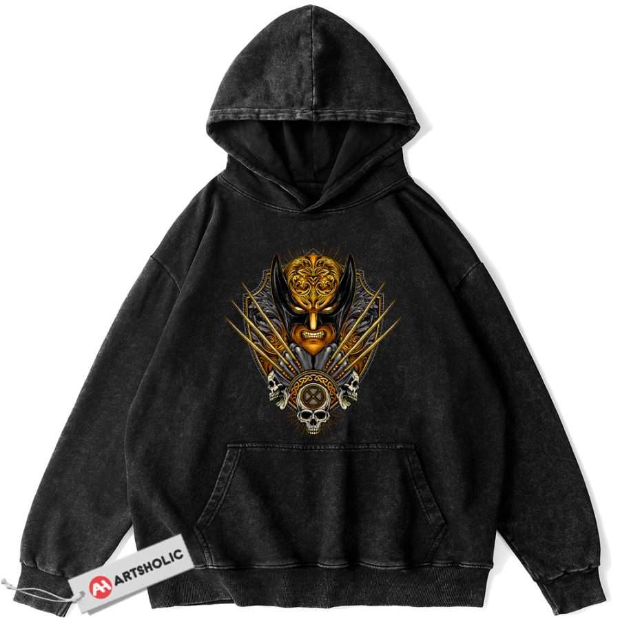 Alternative view of Wolverine Hoodie, X-Men Hoodie, Marvel Comics Hoodie, Vintage Hoodie