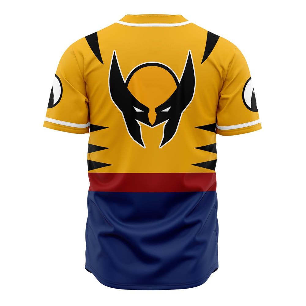 Alternative view of Wolverine Marvel Baseball Jersey