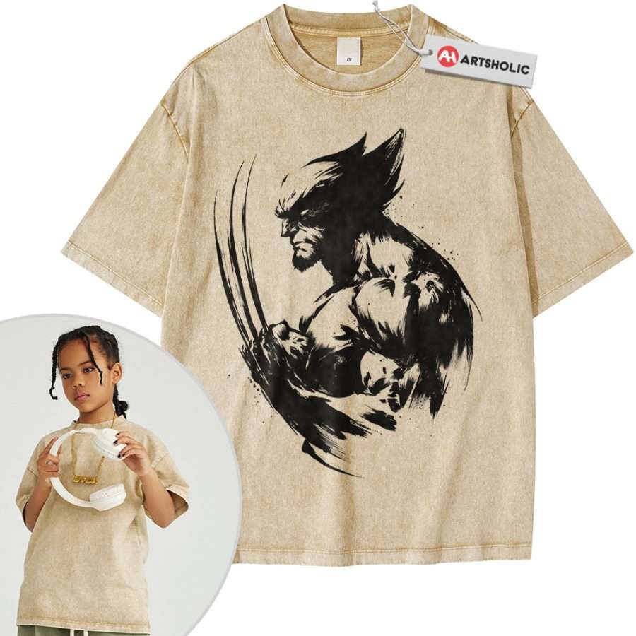 Alternative view of Wolverine Shirt For Kids, X-Men Shirt For Kids, Marvel Comics Shirt For Kids, Vintage Tee For Kids