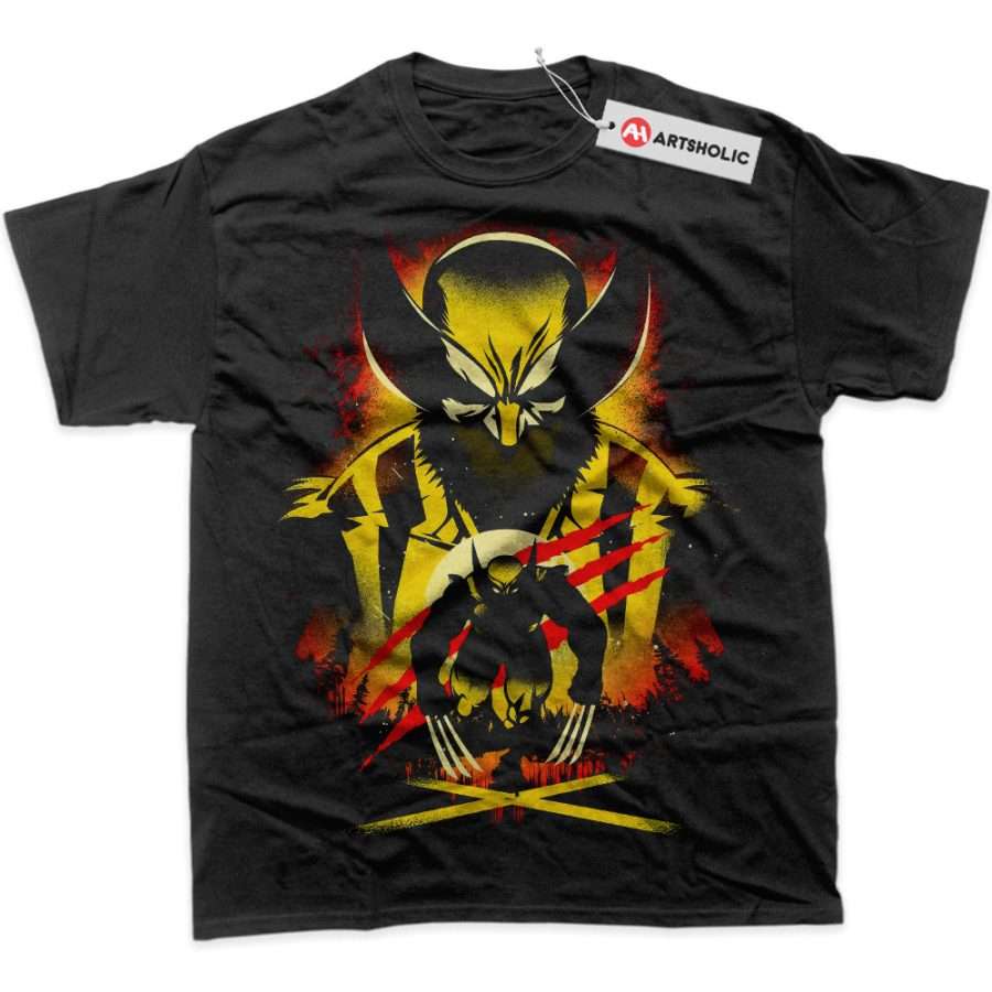 Alternative view of Wolverine Shirt, Marvel Comics Shirt, Graphic Tee