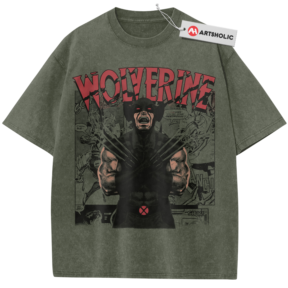Alternative view of Wolverine Shirt, Marvel Comics Shirt, Vintage T-Shirt