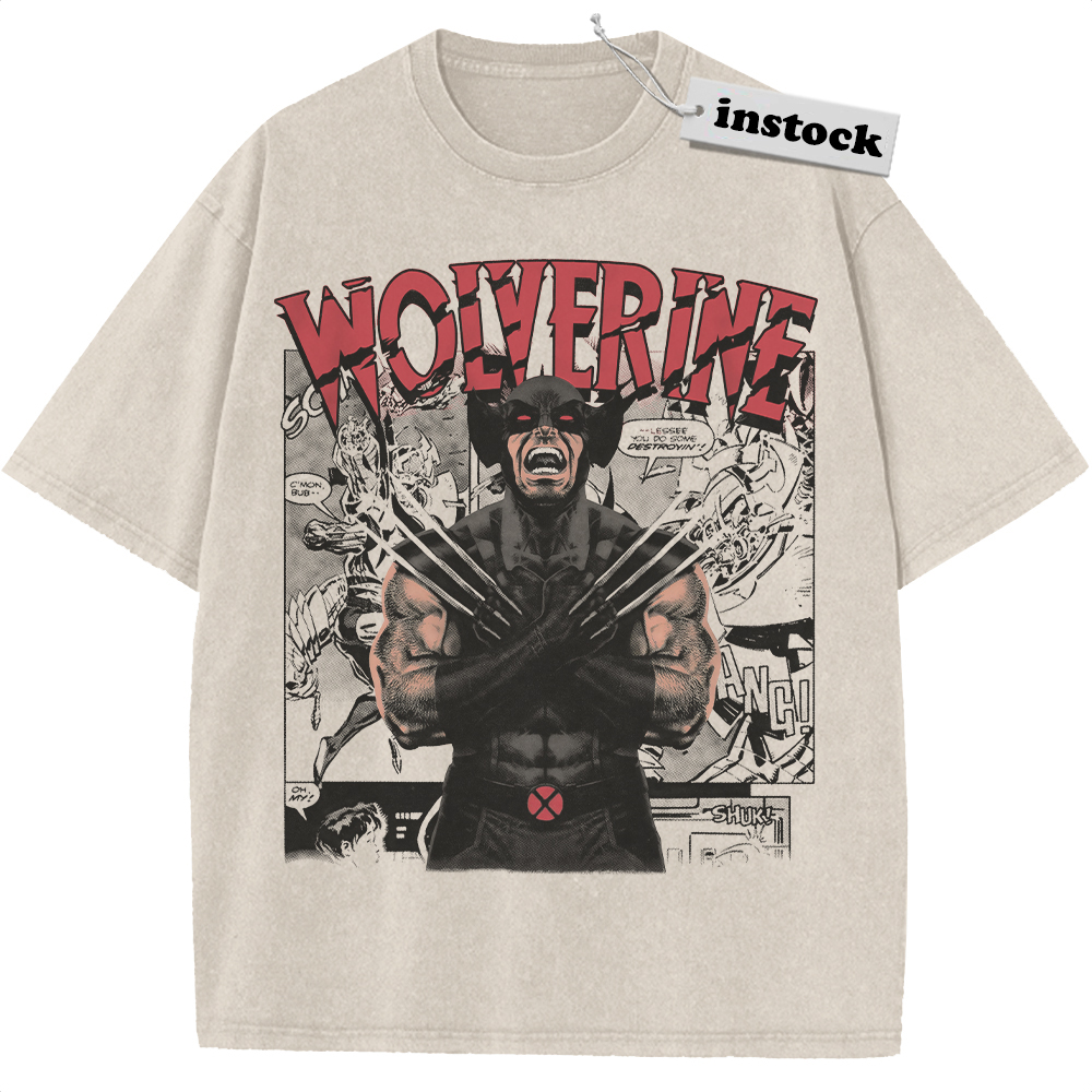 Wolverine Shirt, Marvel Comics Shirt, Vintage T-Shirt