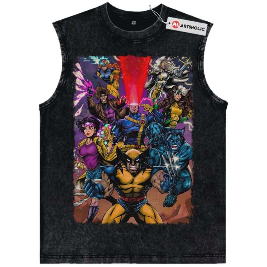 Alternative view of Wolverine Tank Top, Gambit Tank Top, Storm Tank Top, X-Men Tank Top, Marvel Comics Tank Top, Vintage Tank Top