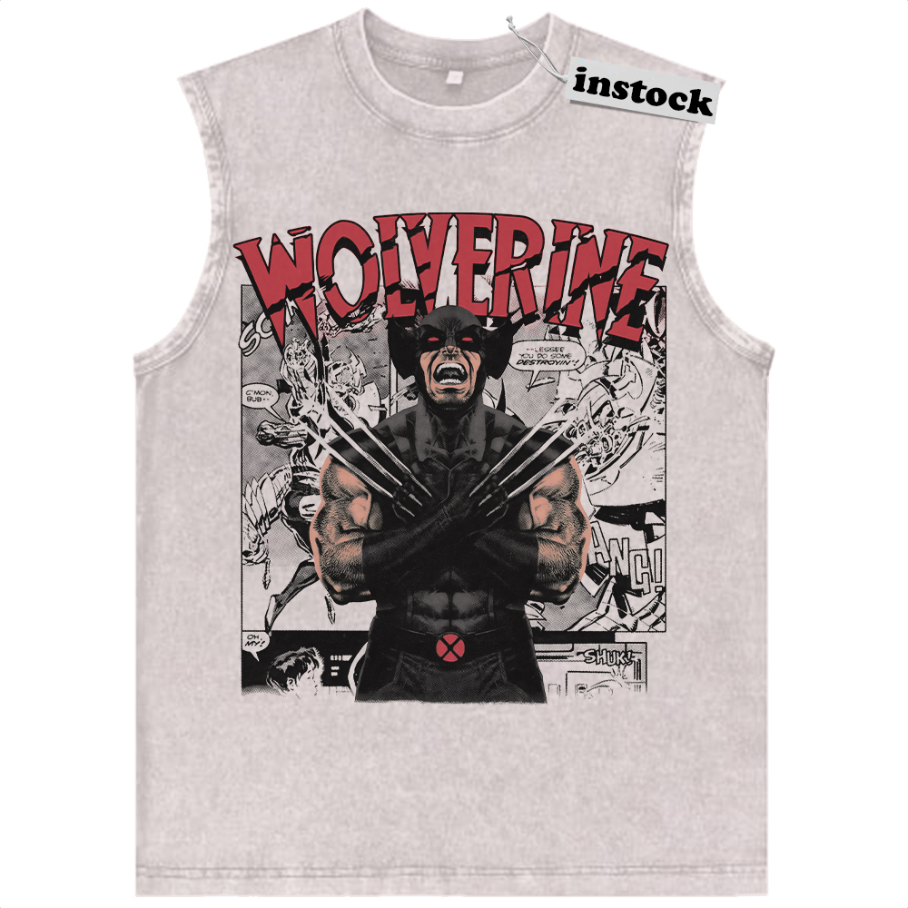 Wolverine Tank Top, Marvel Comics Tank Top, Vintage Tank Top