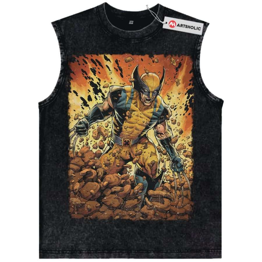 Alternative view of Wolverine Tank Top, X-Men Tank Top, Marvel Comics Tank Top, Vintage Tank Top