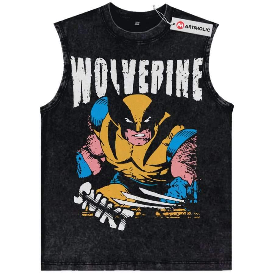 Alternative view of Wolverine Tank Top, X-Men Tank Top, Marvel Comics Tank Top, Vintage Tank Top