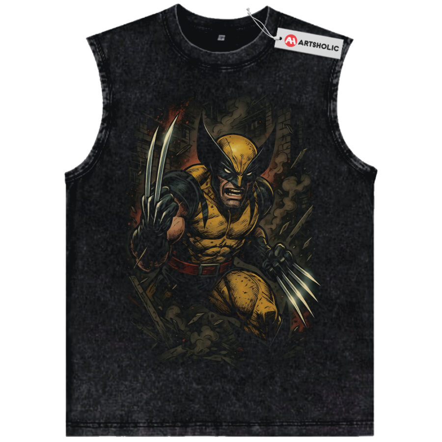 Alternative view of Wolverine Tank Top, X-Men Tank Top, Marvel Comics Tank Top, Vintage Tank Top