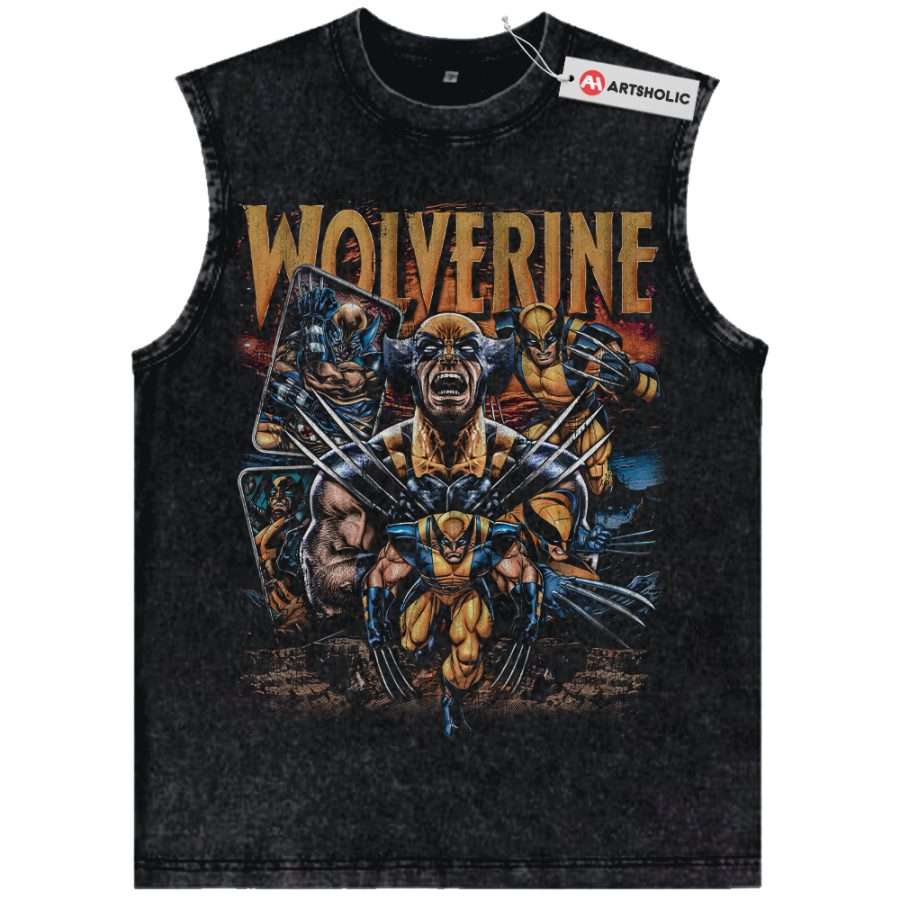 Alternative view of Wolverine Tank Top, X-Men Tank Top, Marvel Comics Tank Top, Vintage Tank Top