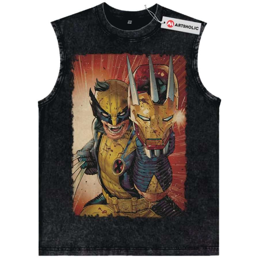 Alternative view of Wolverine Tank Top, X-Men Tank Top, Marvel Comics Tank Top, Vintage Tank Top