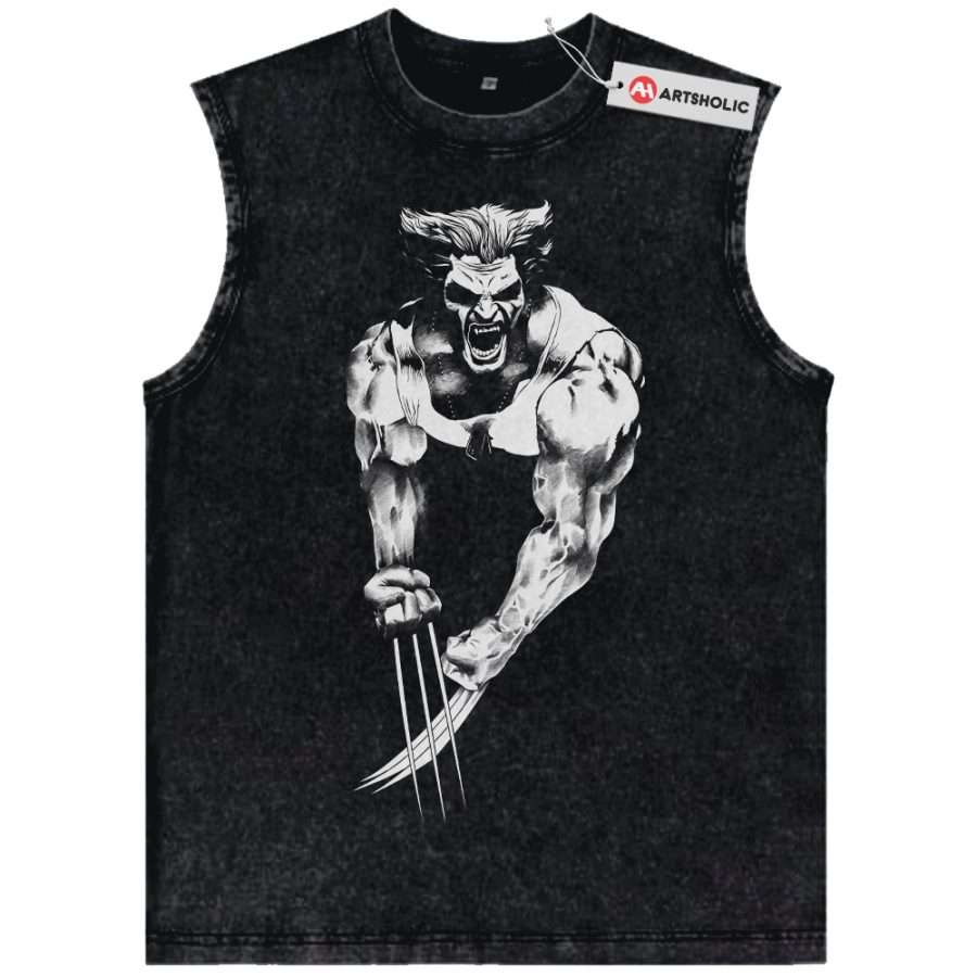 Alternative view of Wolverine Tank Top, X-Men Tank Top, Marvel Comics Tank Top, Vintage Tank Top