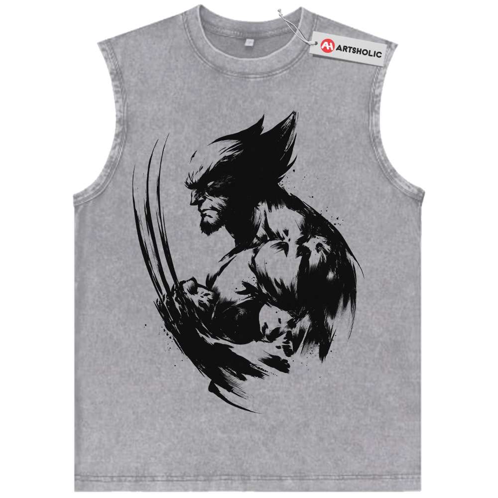 Alternative view of Wolverine Tank Top, X-Men Tank Top, Marvel Comics Tank Top, Vintage Tank Top