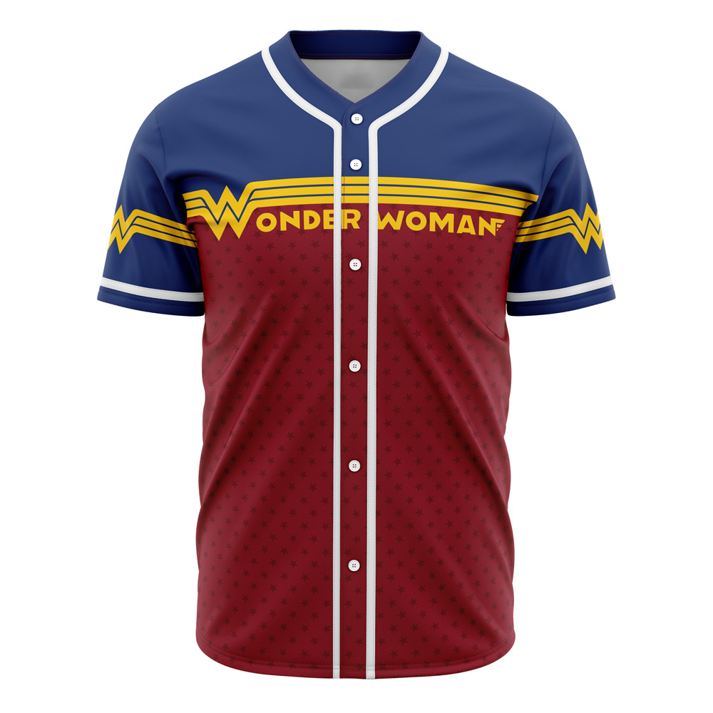 Wonder Woman DC Comics Custom Baseball Jersey - Otaku Hall