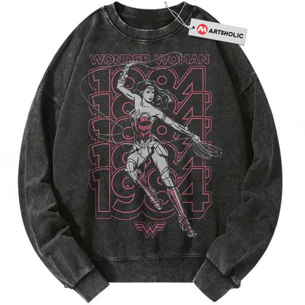 Wonder Woman Sweatshirt, Comic Sweatshirt, Vintage Sweatshirt