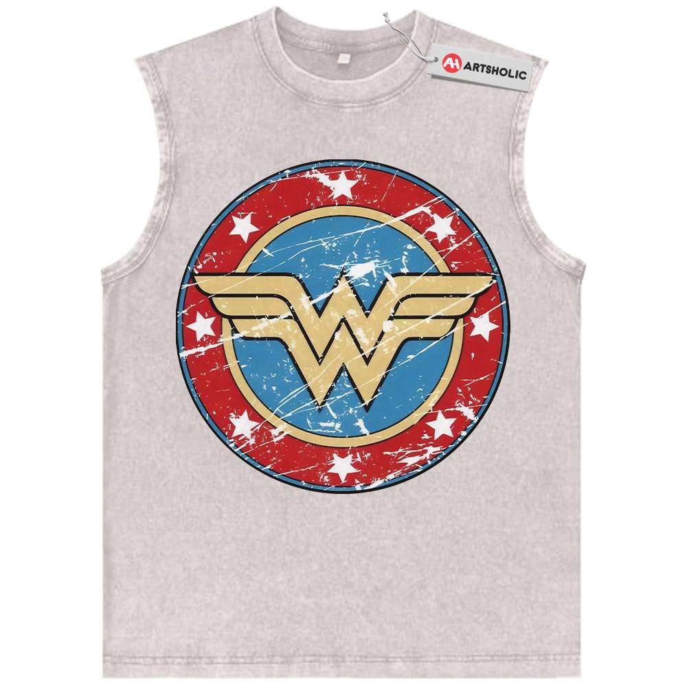 Alternative view of Wonder Woman Tank Top, Comic Tank Top, Vintage Tank Top