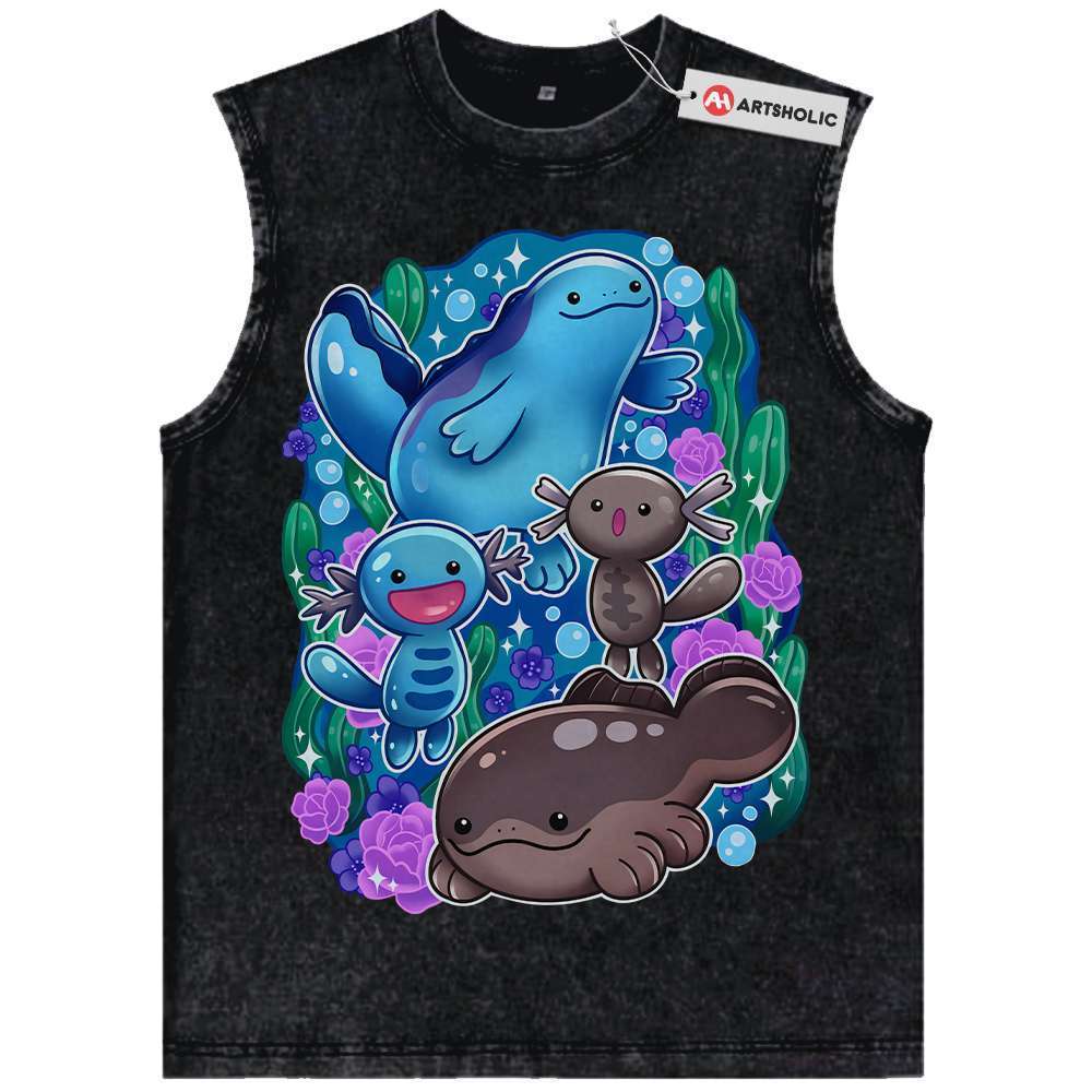 Wooper Tank Top, Quagsire Tank Top, Wooper Tank Top, Clodsire Tank Top, Pokemon Tank Top, Anime Tank Top, Vintage Tank Top