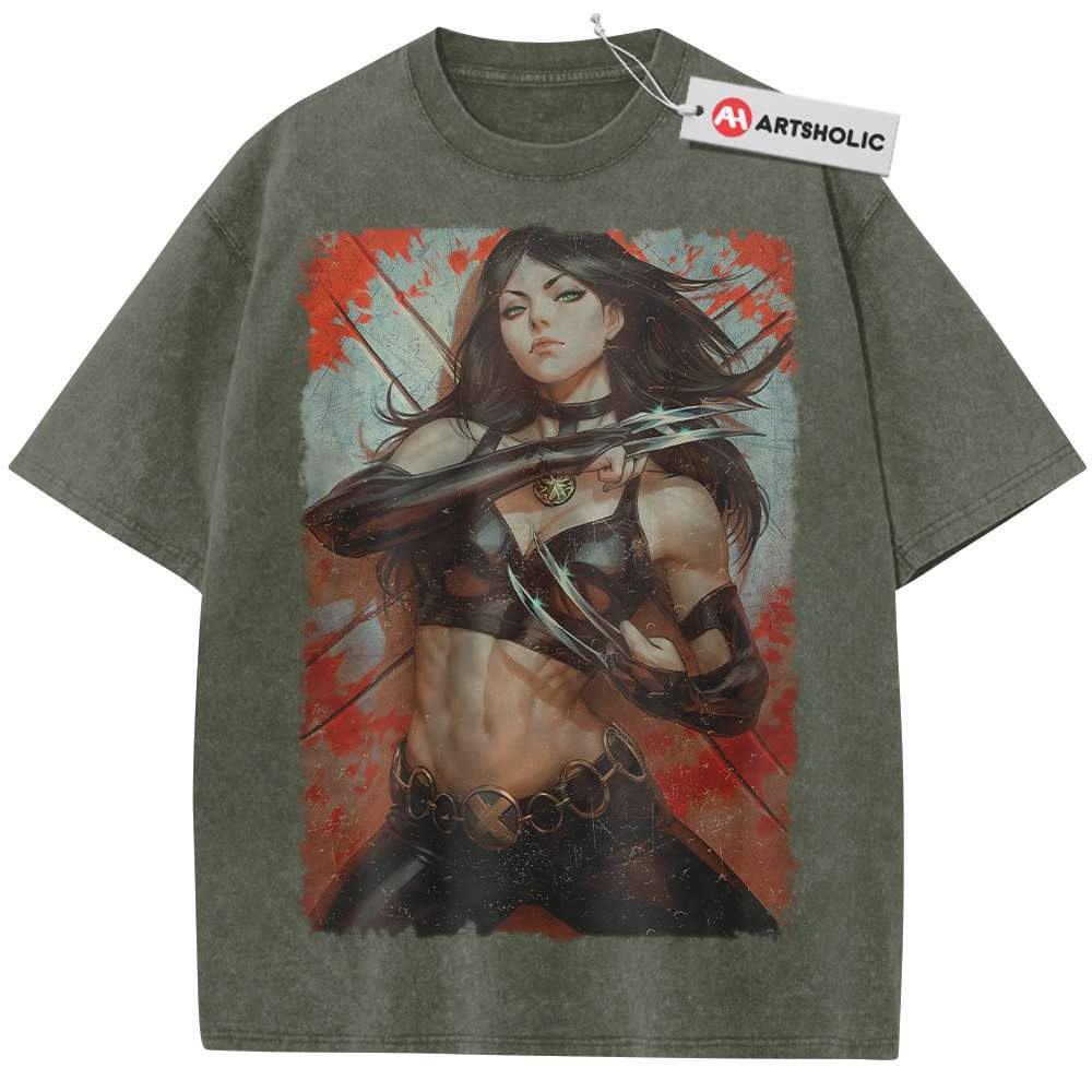 Alternative view of X-23 Shirt, Wolverine Shirt, Marvel Comics Shirt, Vintage T-Shirt