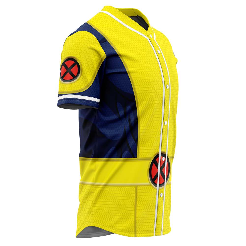 Alternative view of X-Men Generic Uniform Marvel Custom Baseball Jersey - Otaku Hall