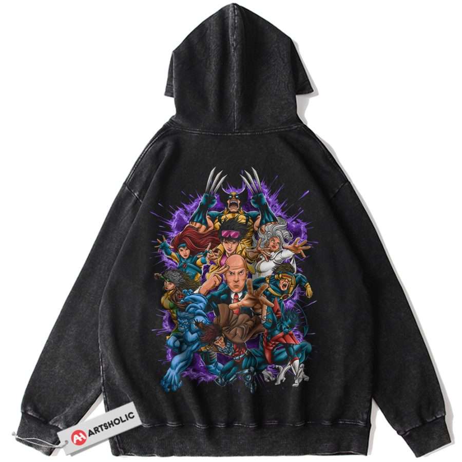 Alternative view of X-Men Hoodie, Marvel Comics Hoodie, Vintage Hoodie