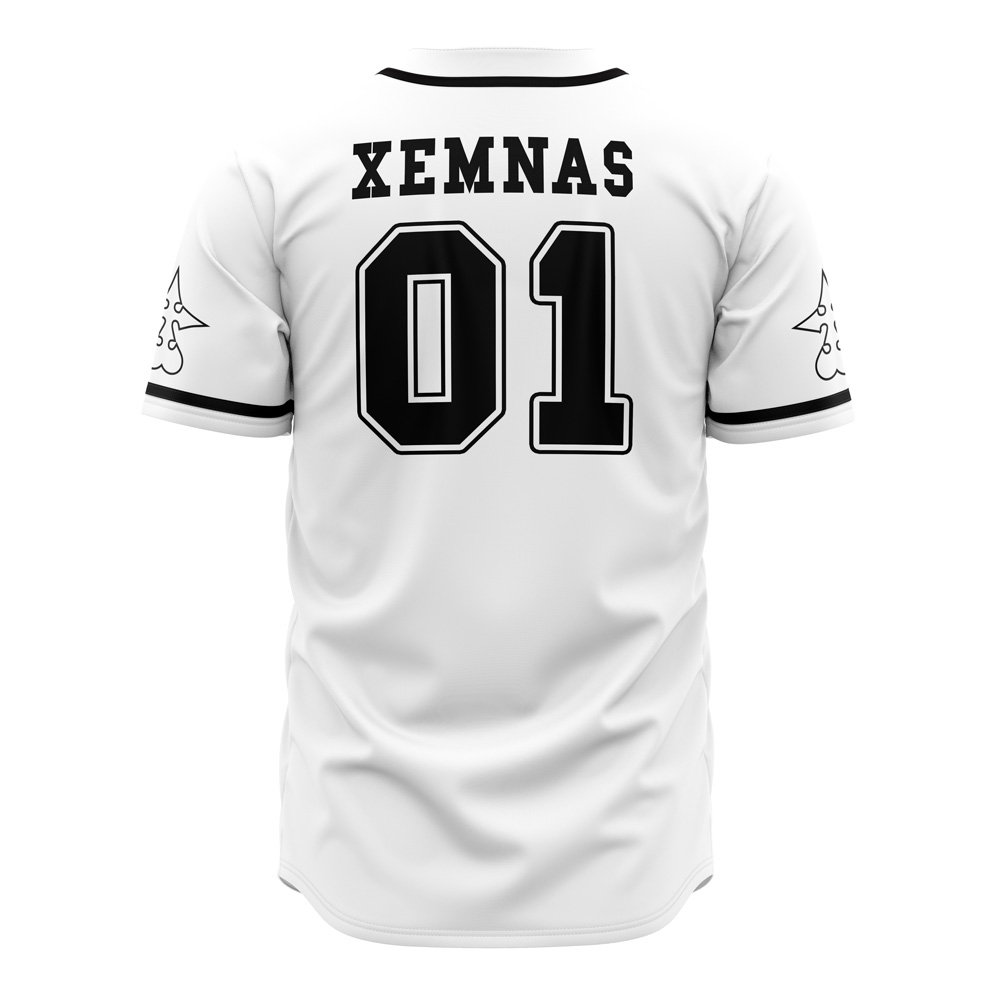 Alternative view of Xemnas Organization XIII Kingdom Hearts Baseball Jersey