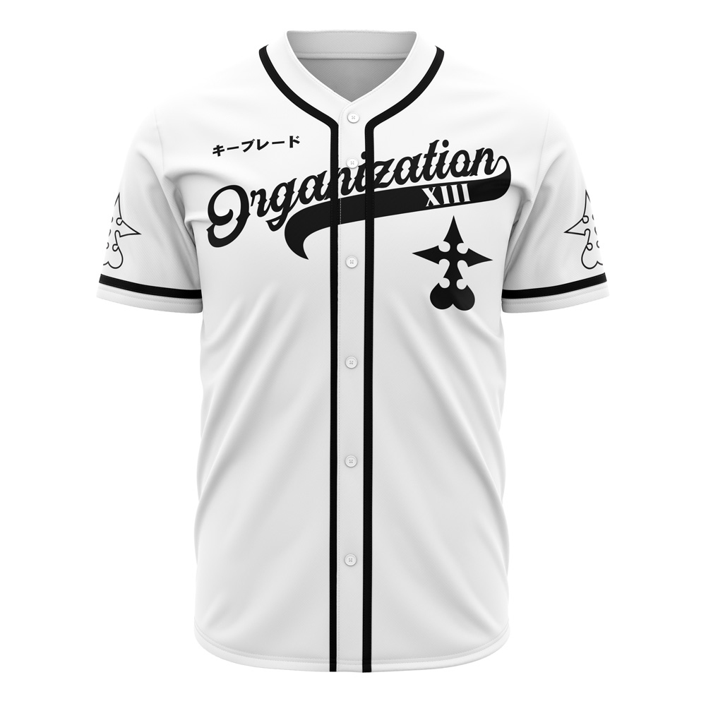 Xemnas Organization XIII Kingdom Hearts Custom Baseball Jersey - Otaku Hall