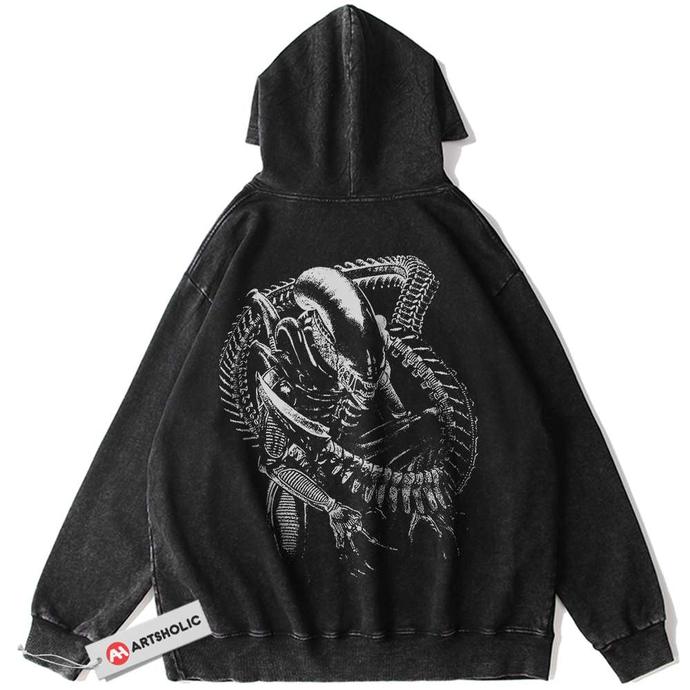 Xenomorph Hoodie, Alien vs Predator Hoodie, Movie Hoodie, Vintage Hoodie