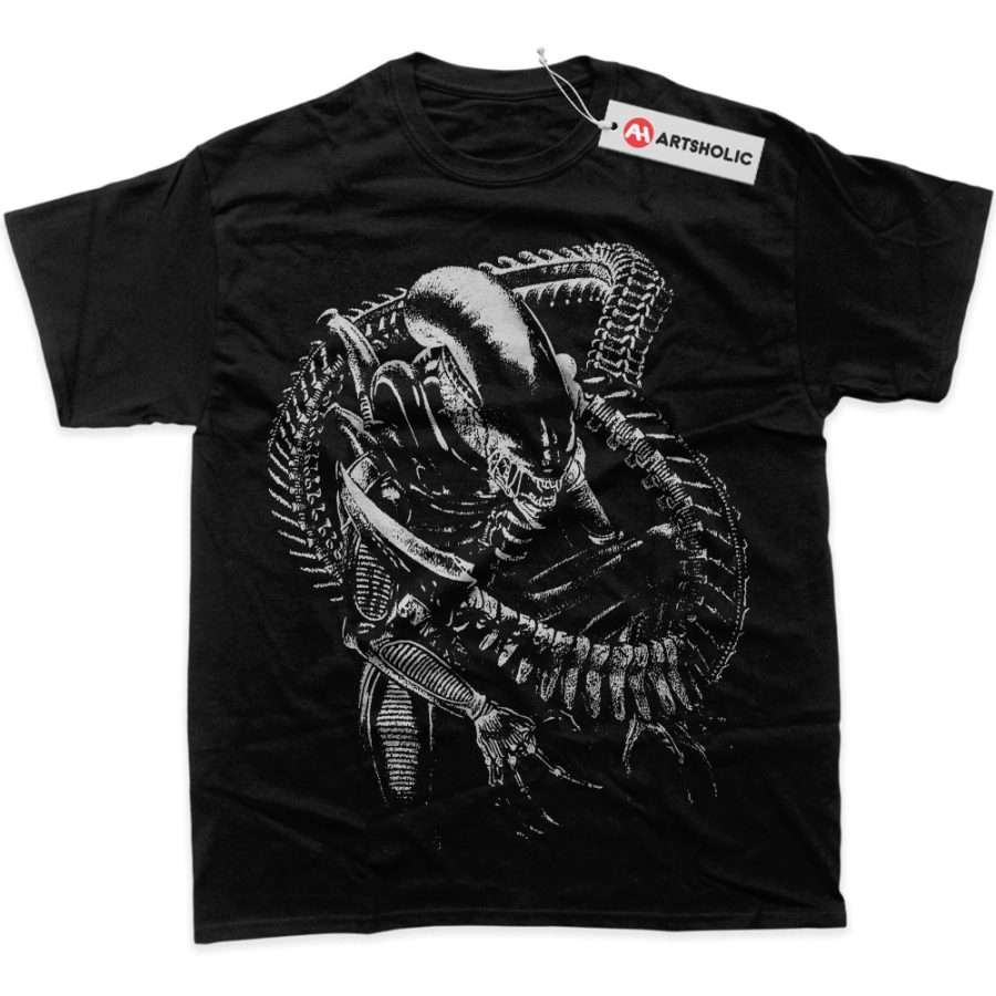 Alternative view of Xenomorph Shirt, Alien vs Predator Shirt, Movie Shirt, Graphic T-Shirt