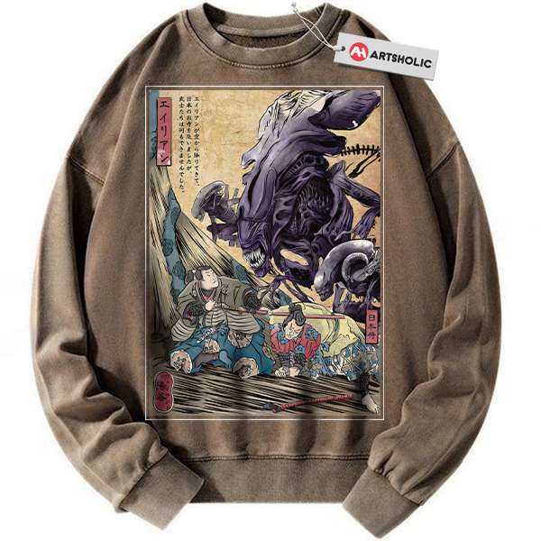 Xenomorph sweatshirt, Alien vs Predator sweatshirt, Movie sweatshirt, Vintage Sweater