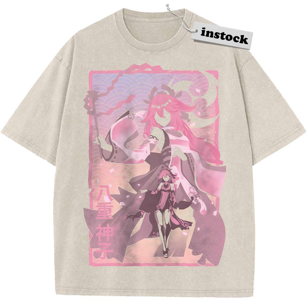 Yae Miko Shirt, Genshin Impact Shirt, Game Shirt, Vintage Tee