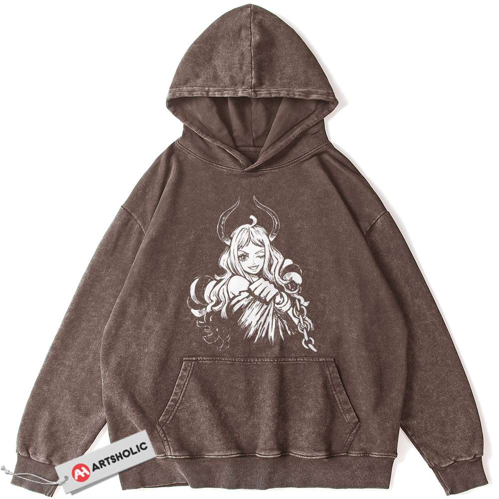 Alternative view of Yamato Hoodie, One Piece Hoodie, Anime Hoodie, Vintage Hoodie