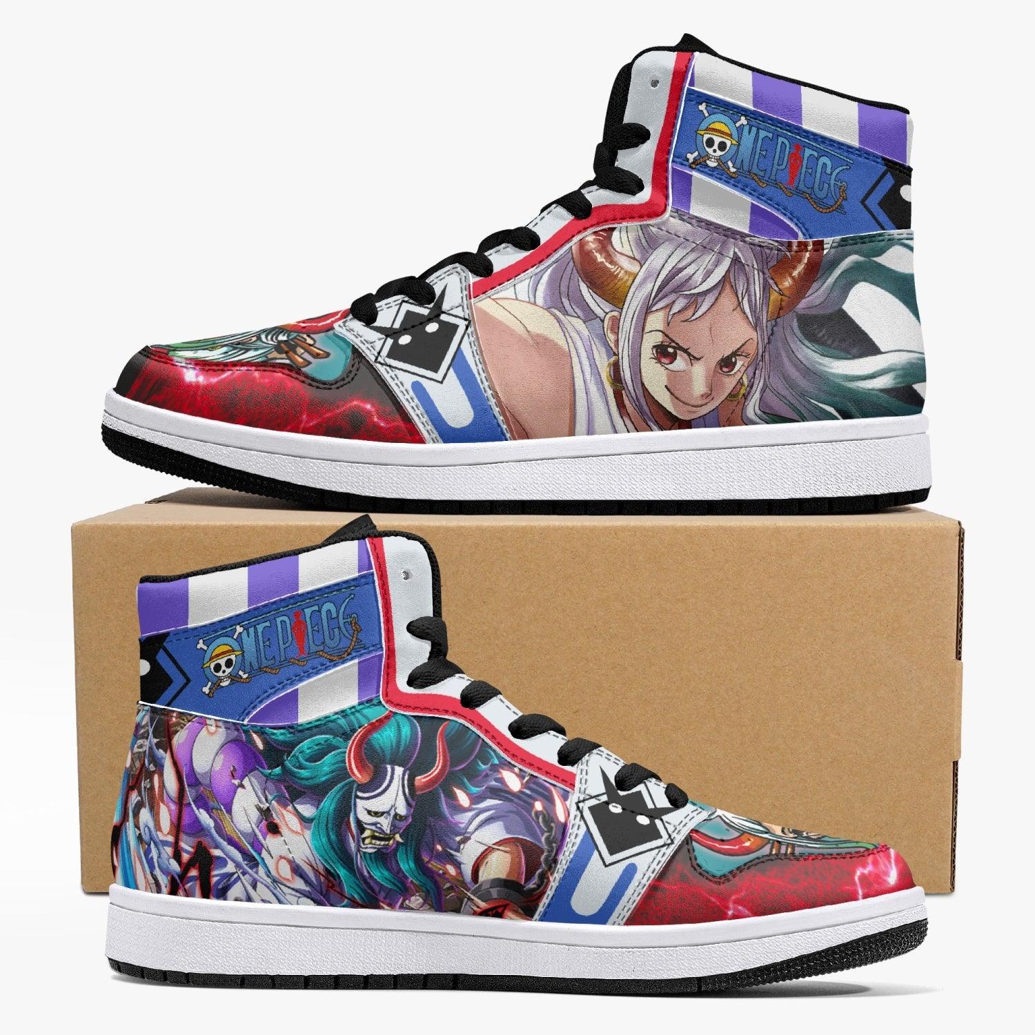 Yamato One Piece Custom Sneaker Mid 1 Basketball Shoes - Otaku Hall