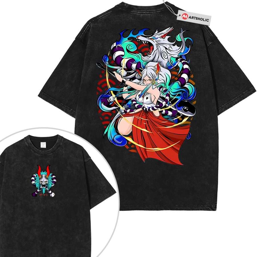 Alternative view of Yamato Shirt, One Piece Shirt, Anime Shirt, Vintage T-Shirt 2-Sided