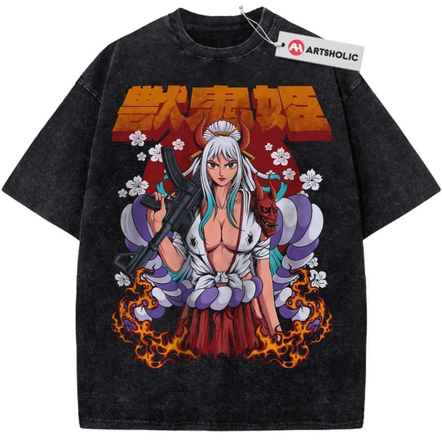 Alternative view of Yamato Shirt, One Piece Shirt, Anime Shirt, Vintage T-Shirt