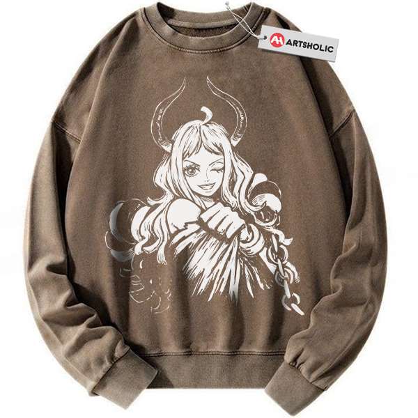Alternative view of Yamato Sweatshirt, One Piece Sweatshirt, Anime Sweatshirt, Vintage Sweatshirt