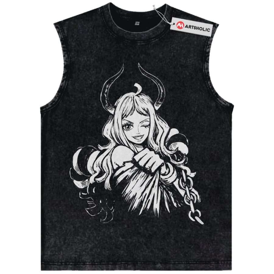 Alternative view of Yamato Tank Top, One Piece Tank Top, Anime Tank Top, Vintage Tank Top