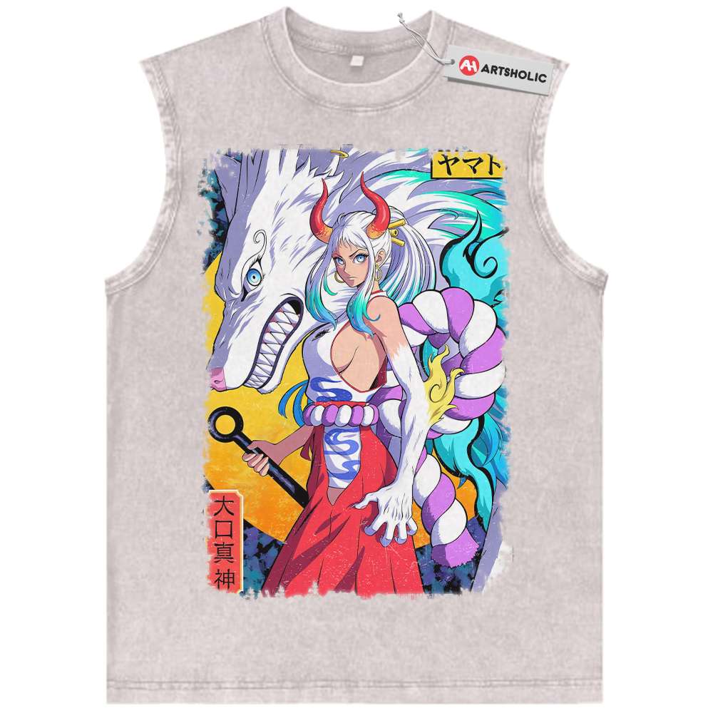 Alternative view of Yamato Tank Top, One Piece Tank Top, Anime Tank Top, Vintage Tank Top