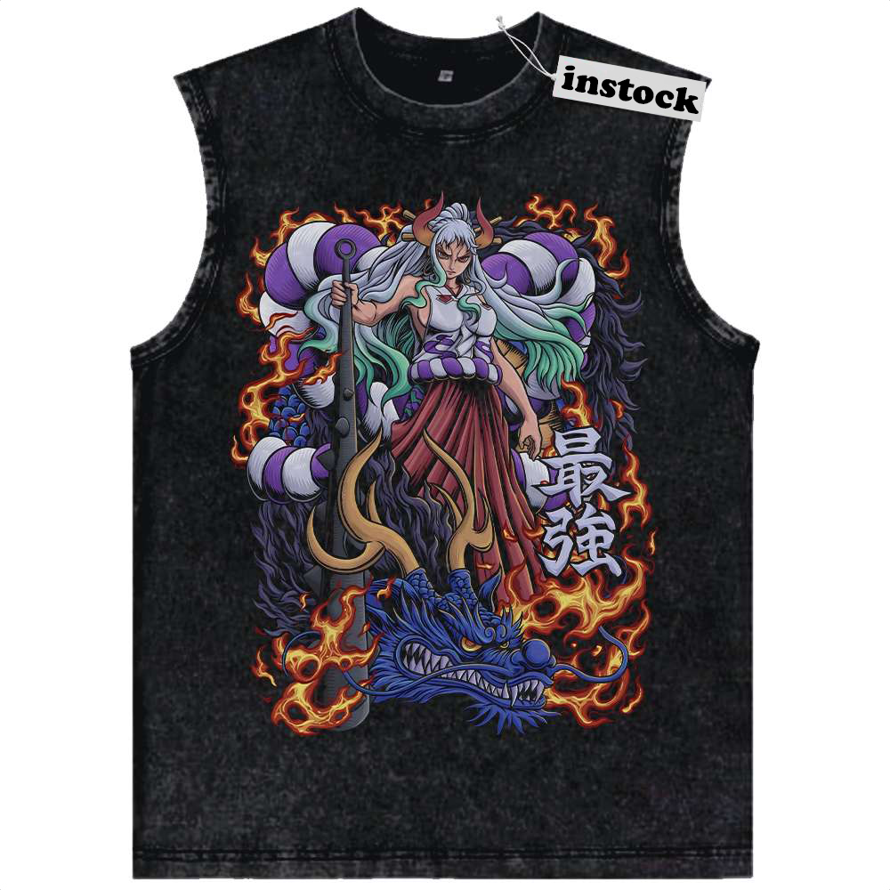 Yamato vs Kaido Tank Top, One Piece Tank Top, Anime Tank Top, Vintage Tank Top