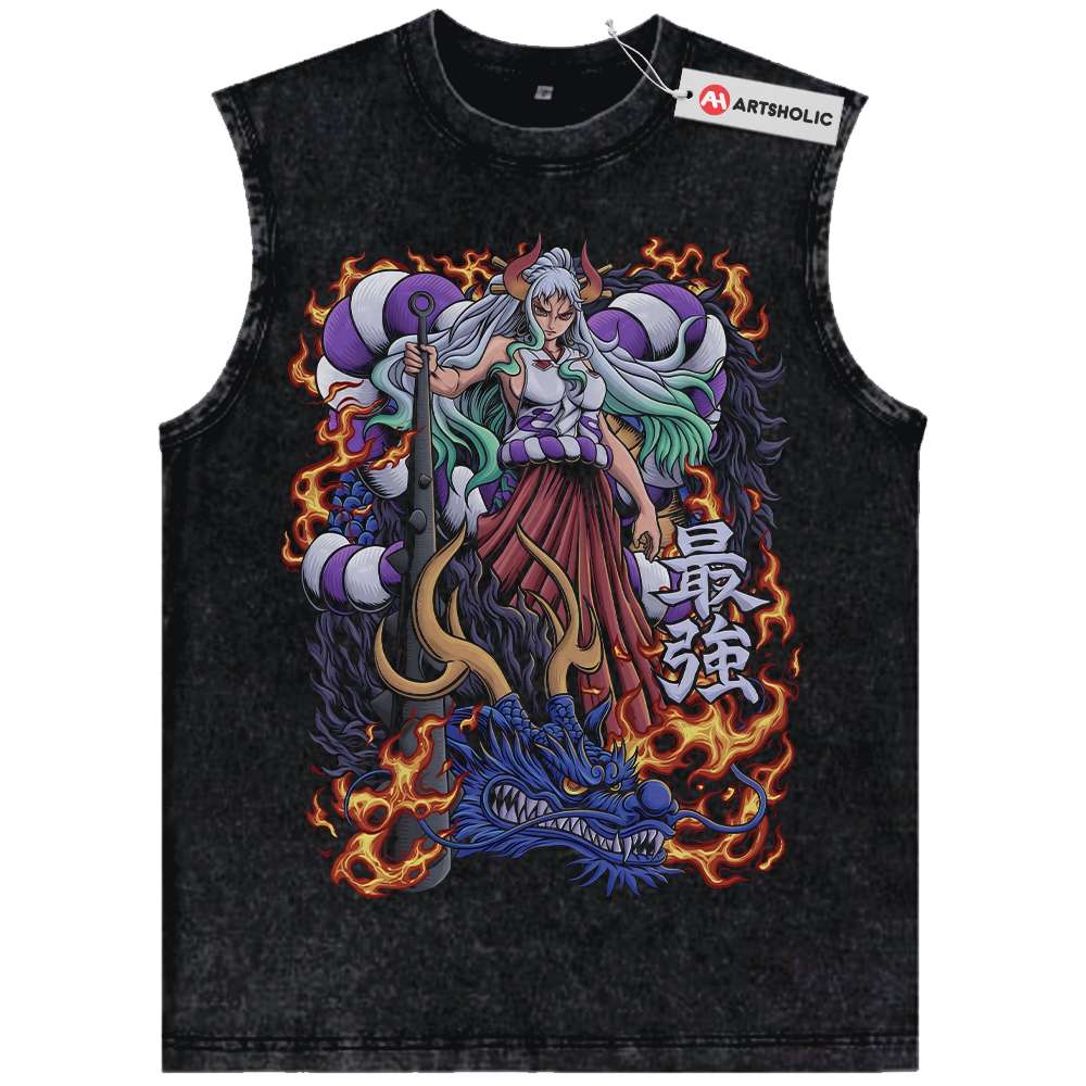 Yamato vs Kaido Tank Top, One Piece Tank Top, Anime Tank Top, Vintage Tank Top