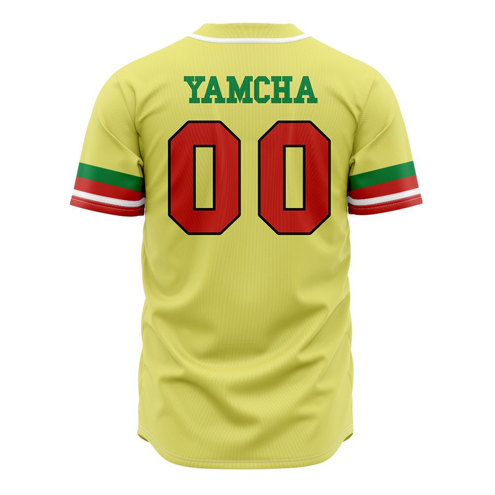 Alternative view of Yamcha Taitans DBZ Custom Baseball Jersey - Otaku Hall