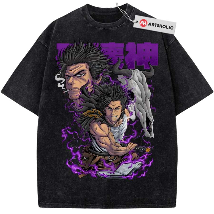 Alternative view of Yami Sukehiro Shirt, Black Clover Shirt, Anime Shirt, Vintage T-Shirt