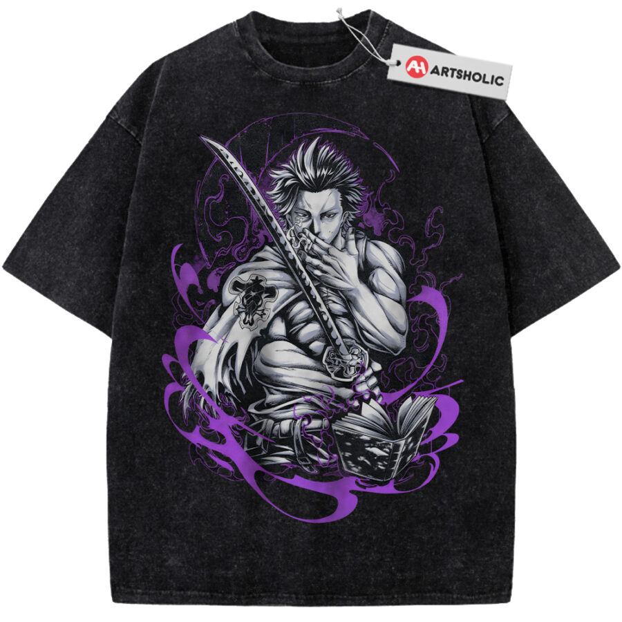 Alternative view of Yami Sukehiro Shirt, Black Clover Shirt, Anime Shirt, Vintage Tee