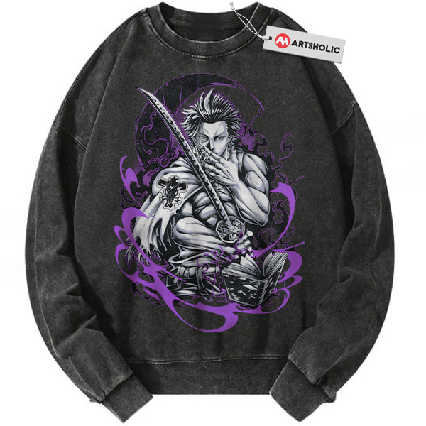 Yami Sukehiro Sweatshirt, Black Clover Sweatshirt, Anime Sweatshirt, Vintage Sweater