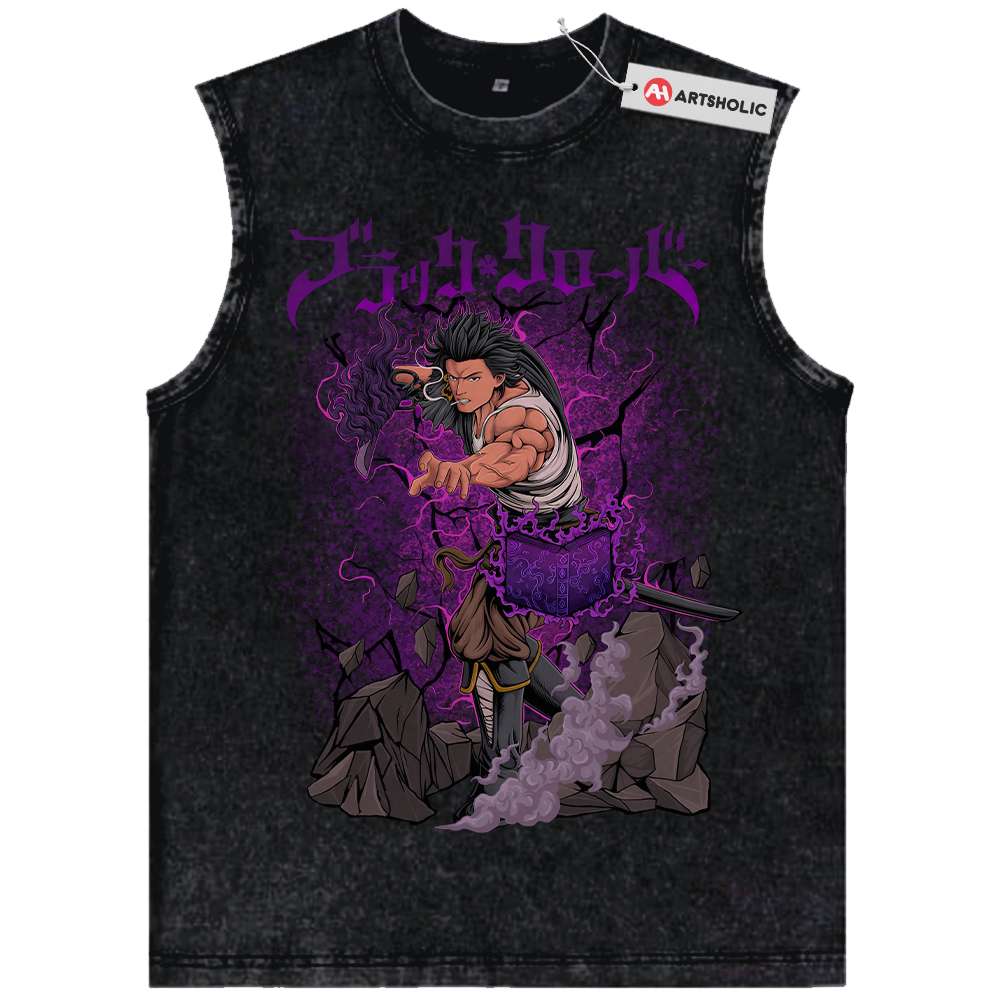 Yami Sukehiro Tank Top, Black Clover Tank Top, Anime Tank Top, Vintage Tank Top