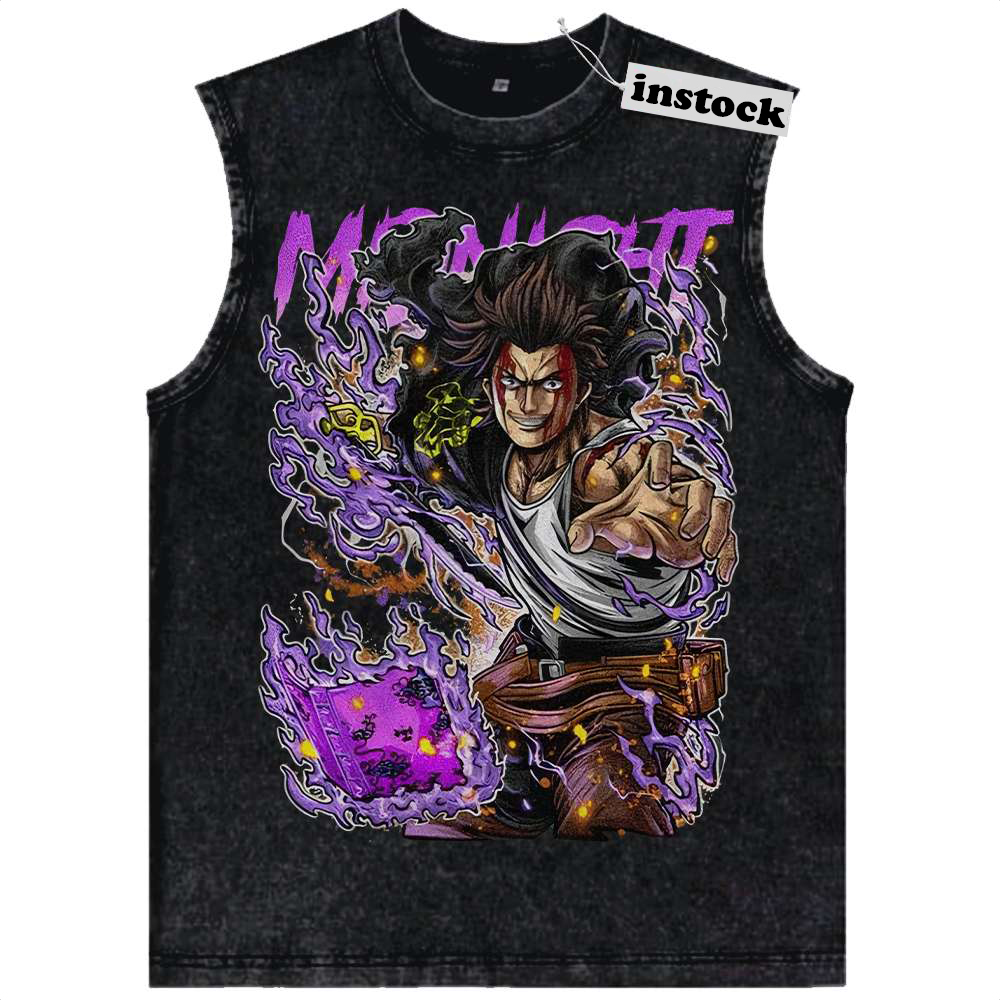 Yami Sukehiro Tank Top, Black Clover Tank Top, Anime Tank Top, Vintage Tank Top