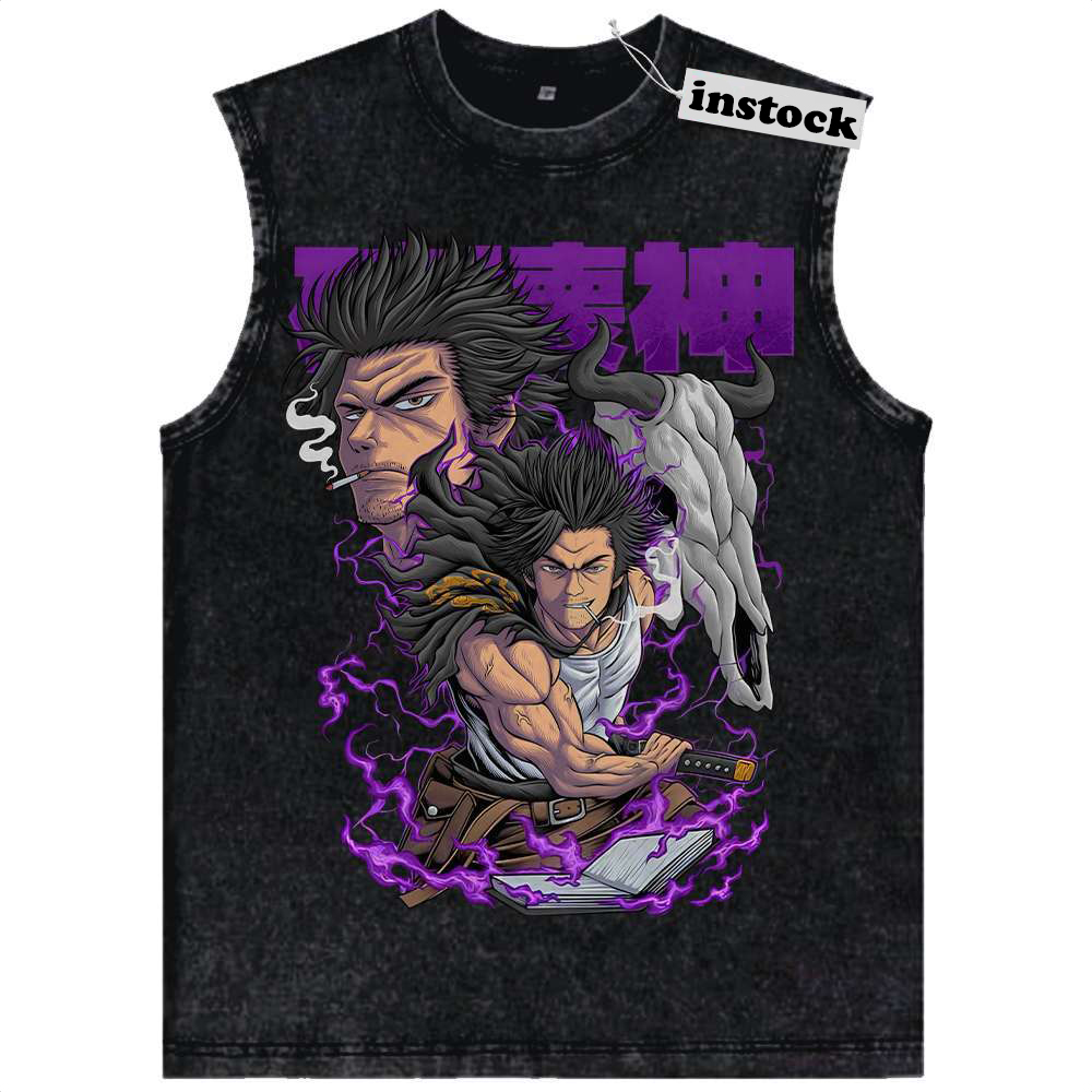 Yami Sukehiro Tank Top, Black Clover Tank Top, Anime Tank Top, Vintage Tank Top