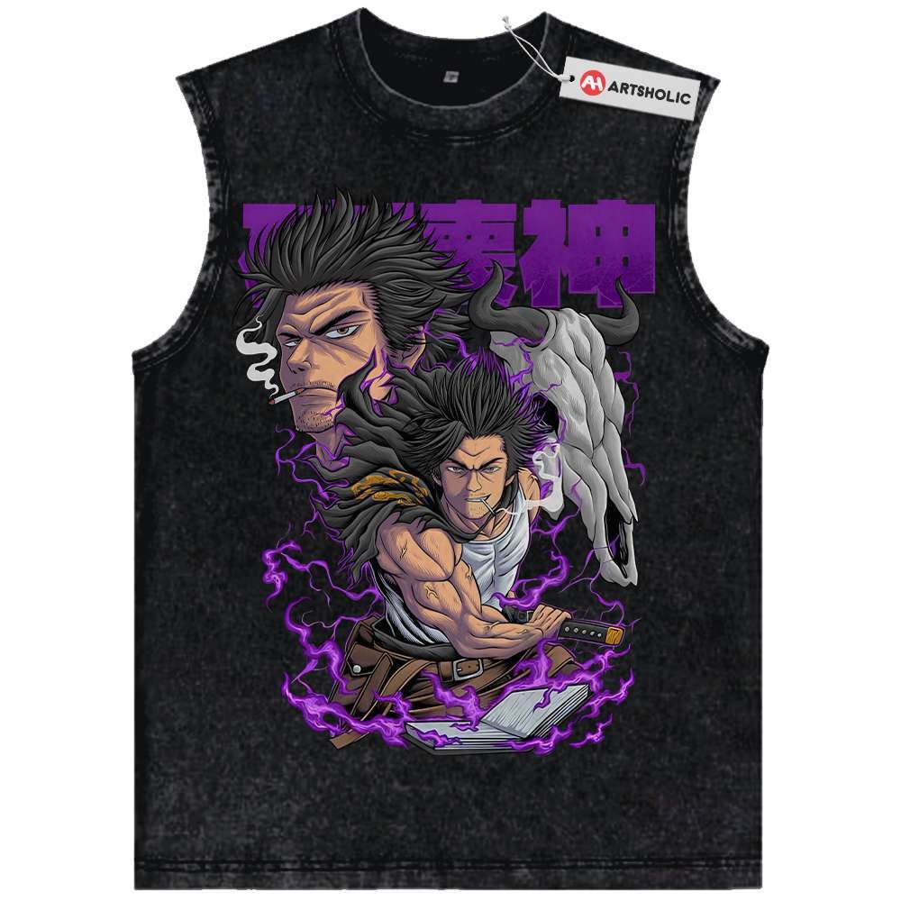 Yami Sukehiro Tank Top, Black Clover Tank Top, Anime Tank Top, Vintage Tank Top